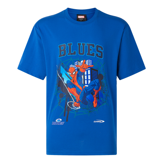 Blues Mens Spider-Man Cotton Tee