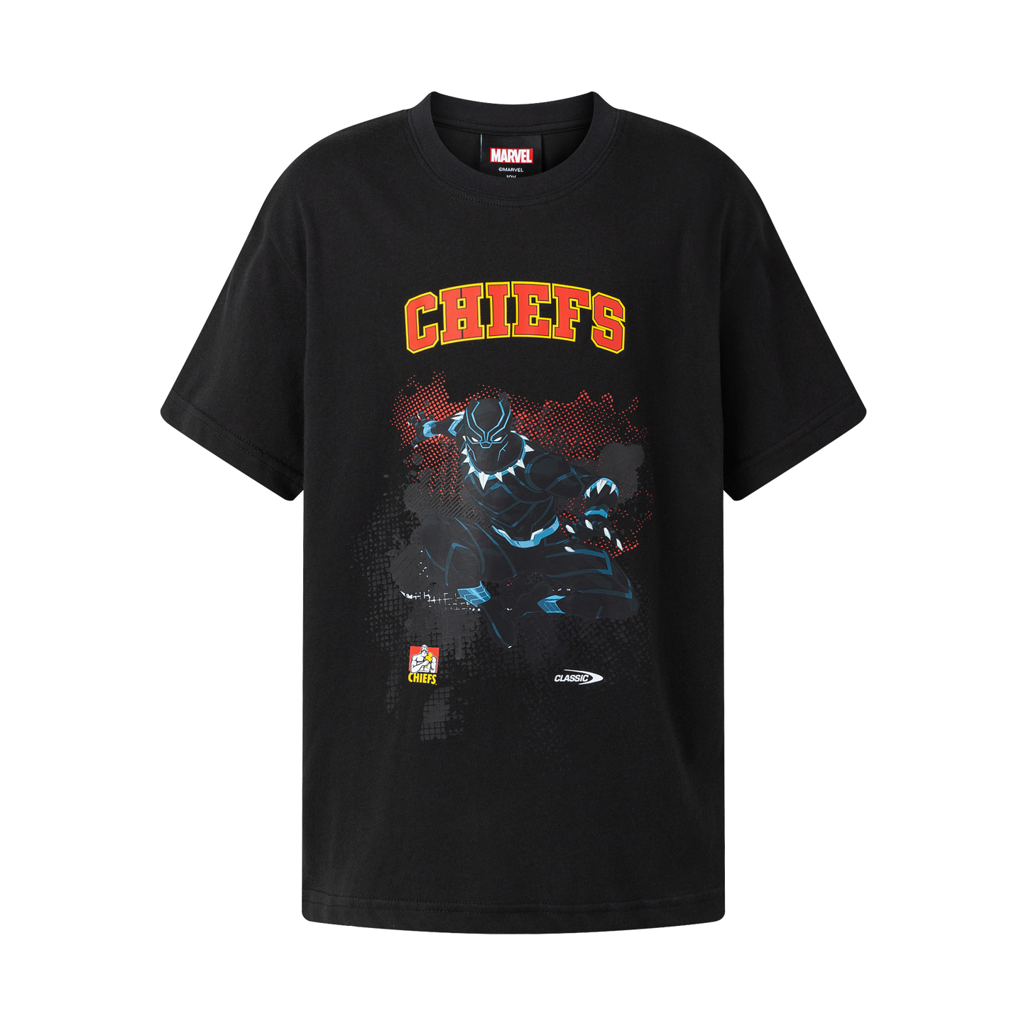 Chiefs Youth Black Panther Cotton Tee